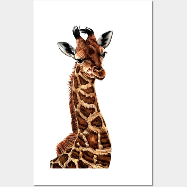 Baby giraffe Wall Art by lorendowding